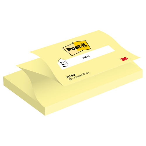 BLOCCO 100fg Post-itÂ® Super Sticky Z-Notes R350 Giallo Canary 76x127mm